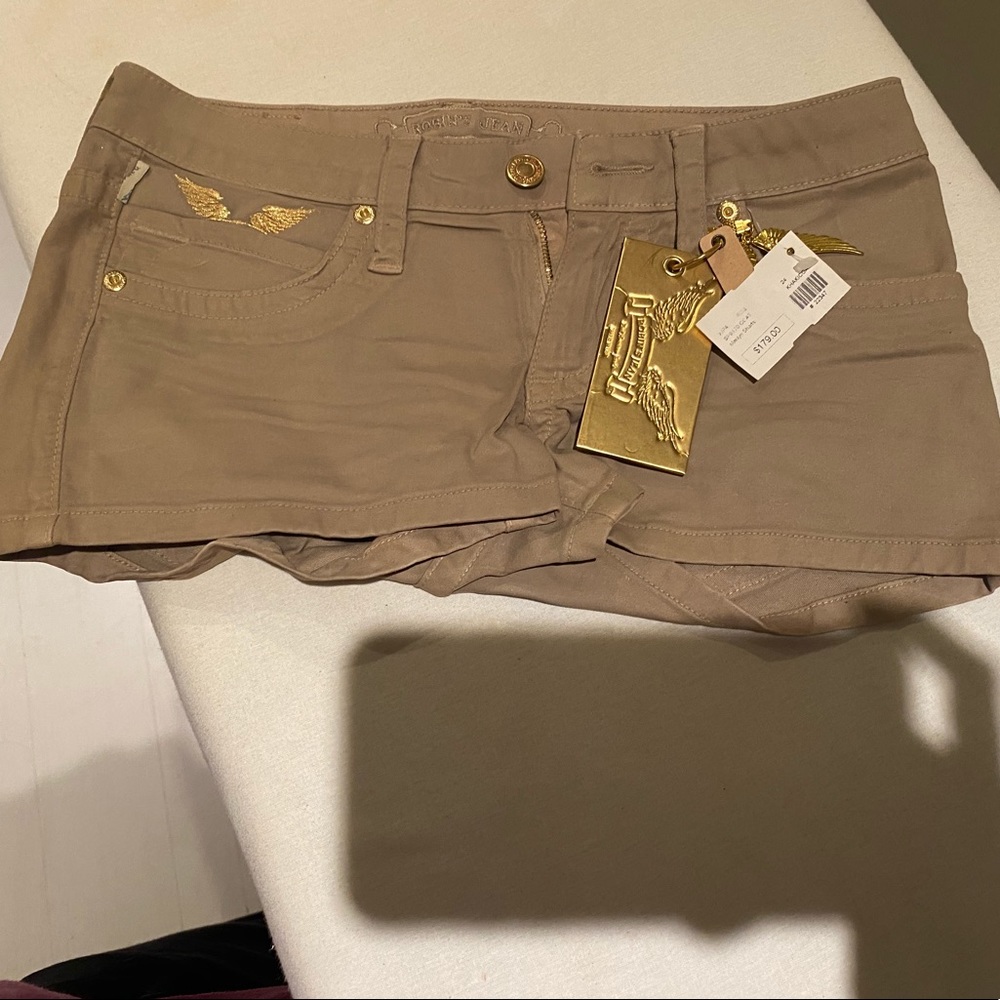 Khaki Robin’s Jean’s Shorts